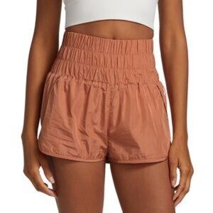 FP Movement by Free People The Way Home Shorts Brushed Apricot High Rise Sz S